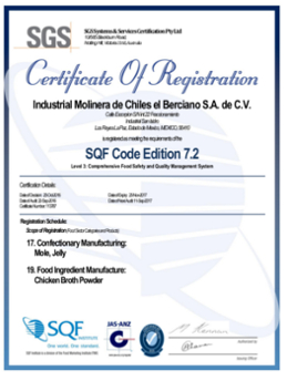 Certificacion SQF 2016-2017