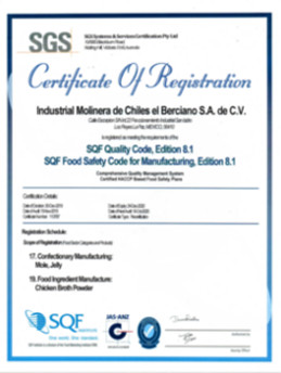 Certificacion SQF 2019-2020