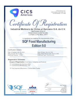 Certificacion SQF 2021-2022-Food-Manufacturing