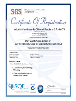 Certificacion SQF 2021